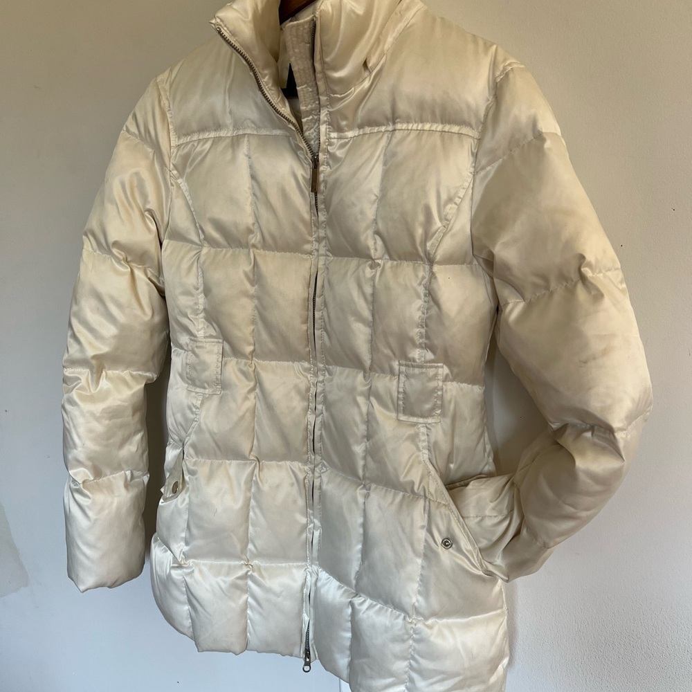 Marvin Richards Women's Cream Puffer Coat